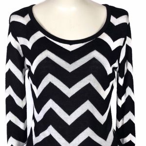 Say What Chevron Long Sleeve Sweater